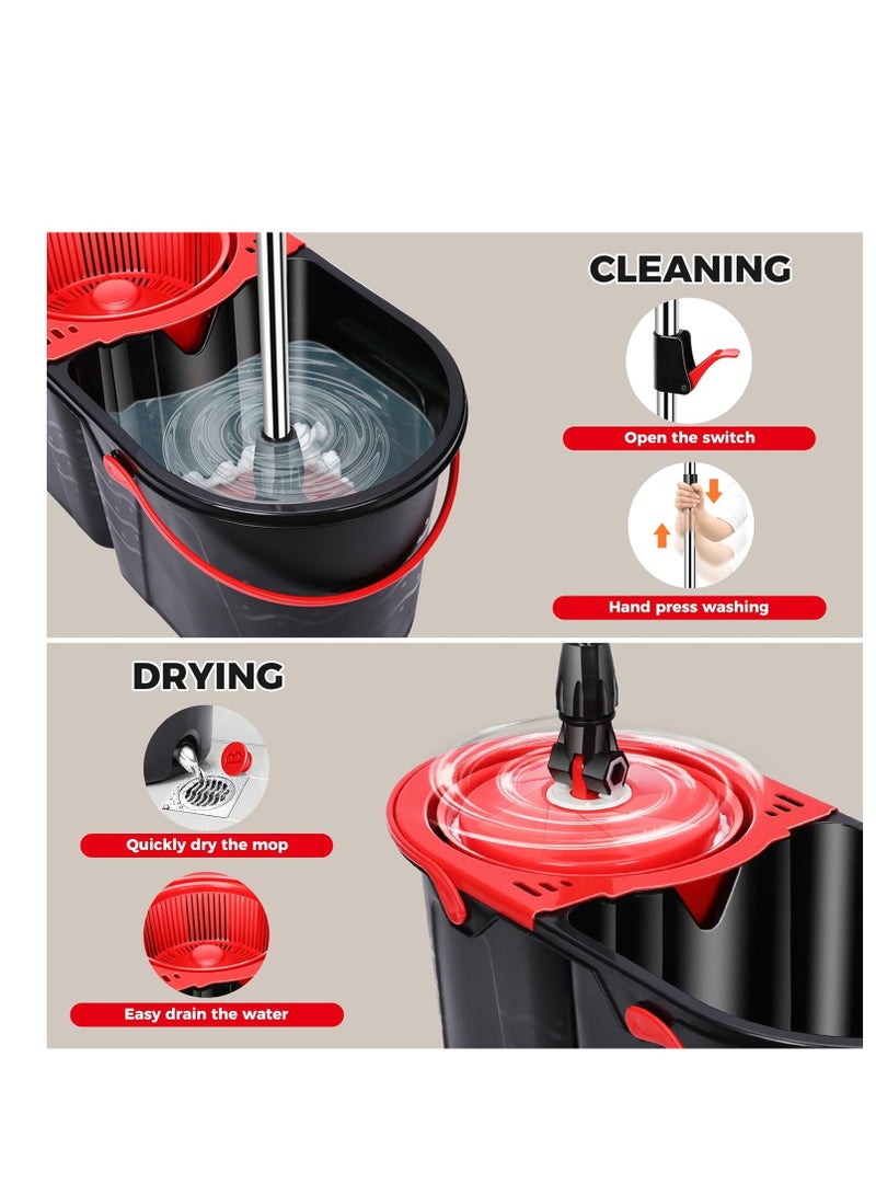 ABBASALI 360 Rotating Spin Mop with Bucket Set  - Image 4