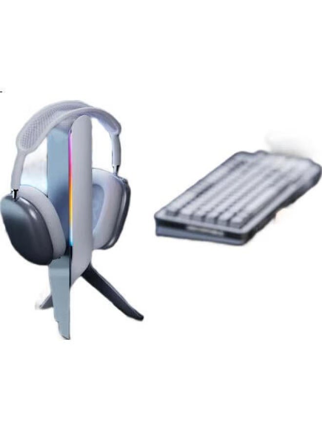 Humanex Multi-Functional Headphone Stand Head-Wearing Gaming Rgb Desktop Storage Headphone Holder Ax1-G - Image 2