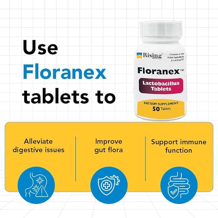 Rising Health - Floranex Tablets - Lactobacillus Probiotic Dietary Supplements - 50 Tablets - Image 5