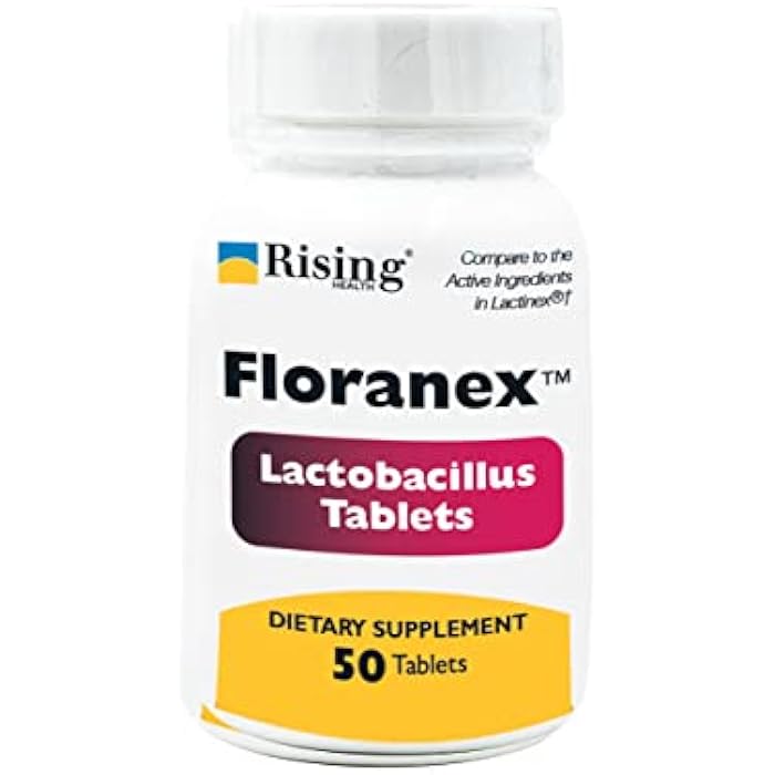 Rising Health - Floranex Tablets - Lactobacillus Probiotic Dietary Supplements - 50 Tablets - Image 1