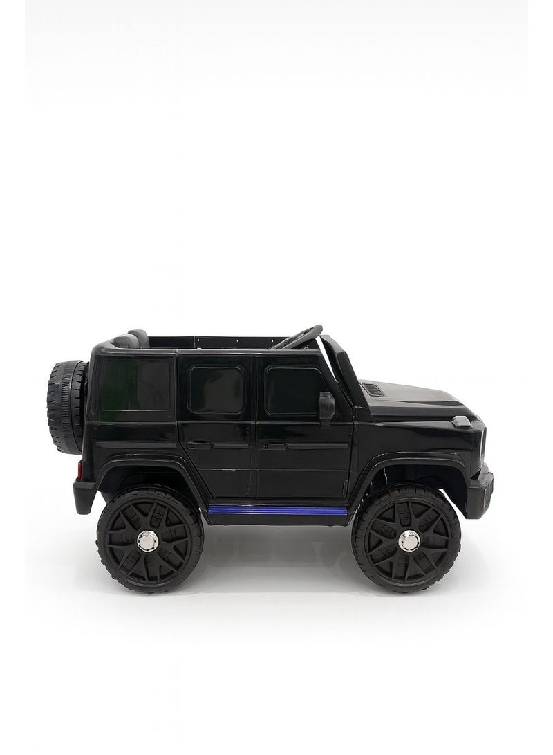 ضحكة  سيارة كهربائية للأطفال – بطارية 12 فولت، محركان 380 واط، تصميم جيب، أضواء LED، موسيقى، ألوان متعددة - Image 3