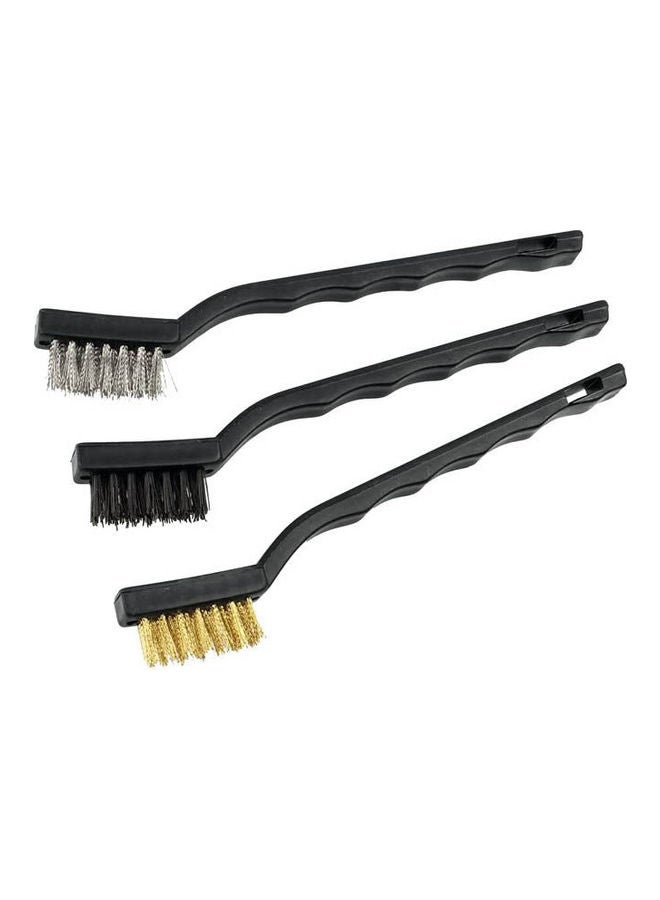 Wire Brush Set For Drill By Denovo, Size Small Multicolour