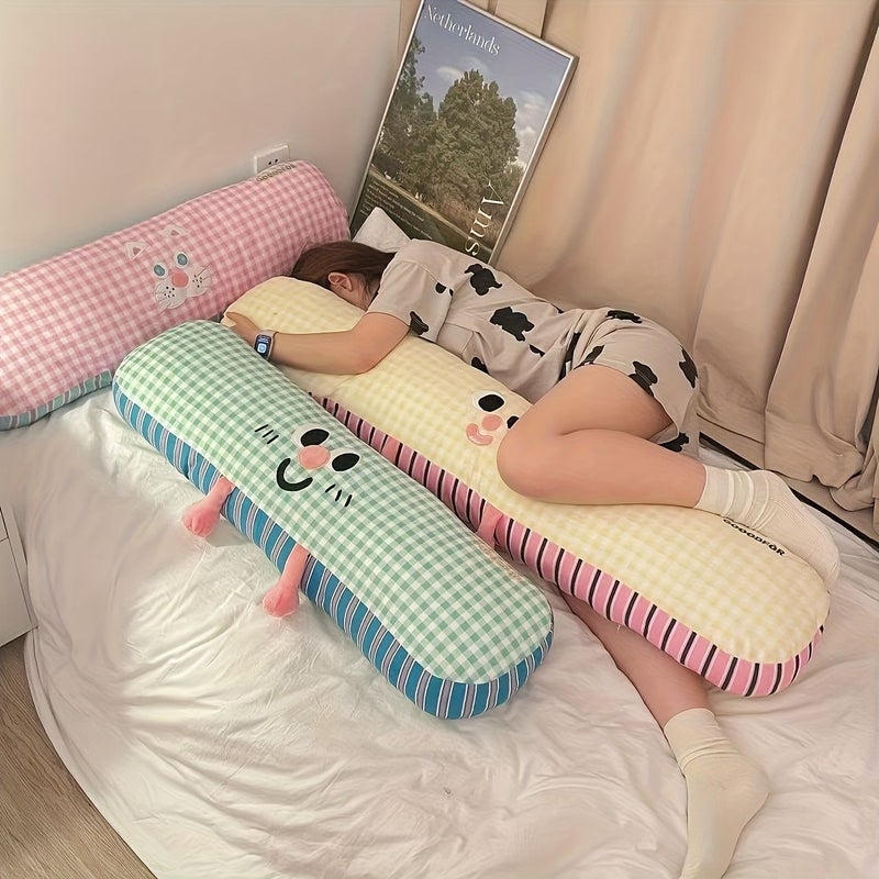 Pink Color Ultra Soft Animal Pattern Rectangular Sleep Aid Pillow - Image 1