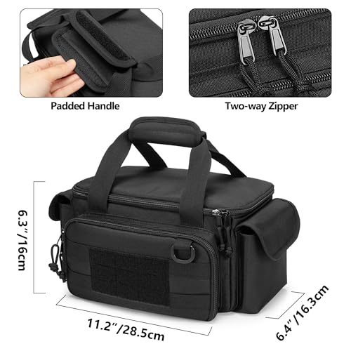Rexmica Small Tool Bag with Anti-friction and Thick Padded Bottom, Tool Storage Organizer for Men, Tactical Bag, Range Bag, Multi-functional Work Tote for Repairman, Electrician, Carpenters, Handyman - Image 5