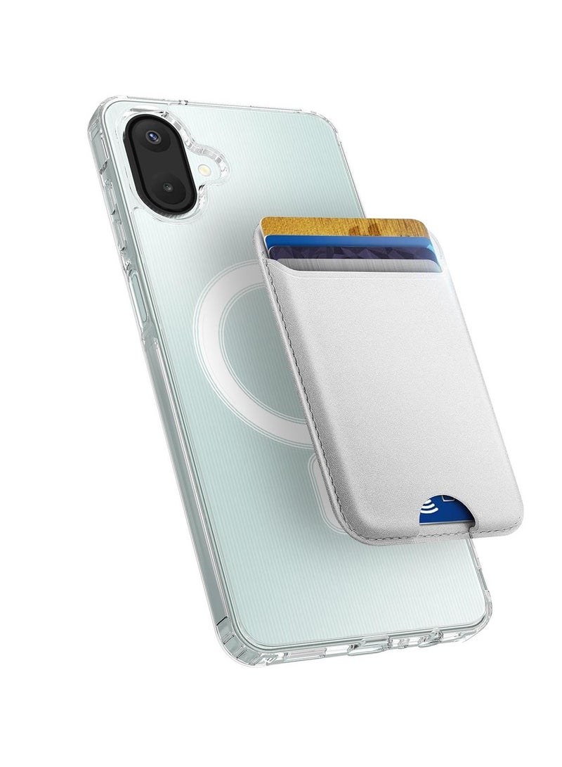 Wtech Samsung Galaxy A07 4G 2025 Magnetic Case, Slim Transparent Flexible TPU Shockproof Magsafe Back Phone Case (MCTPTN) - Clear - Image 3