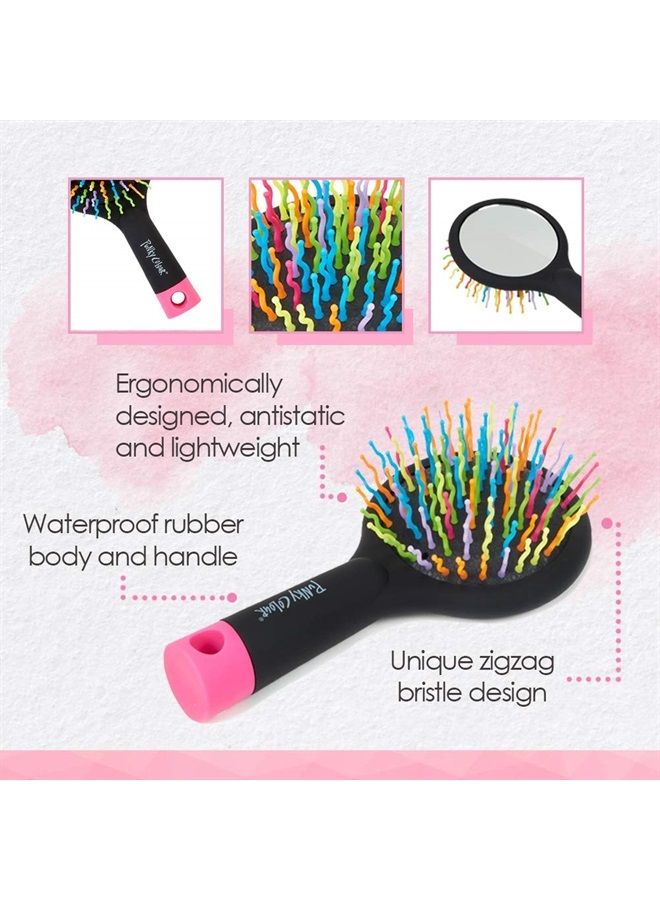 Punky Hair Brush and Hair Detangler with Mirror, Tackles Snarls, Knots, and Tangles without Pulling Or Painful Snagging - Image 5