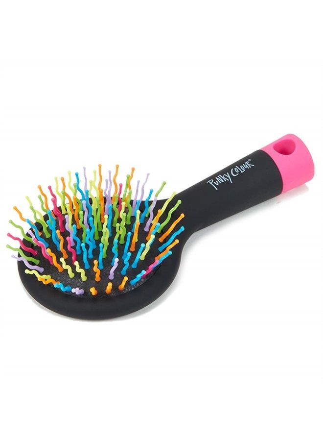 Punky Hair Brush and Hair Detangler with Mirror, Tackles Snarls, Knots, and Tangles without Pulling Or Painful Snagging - Image 1