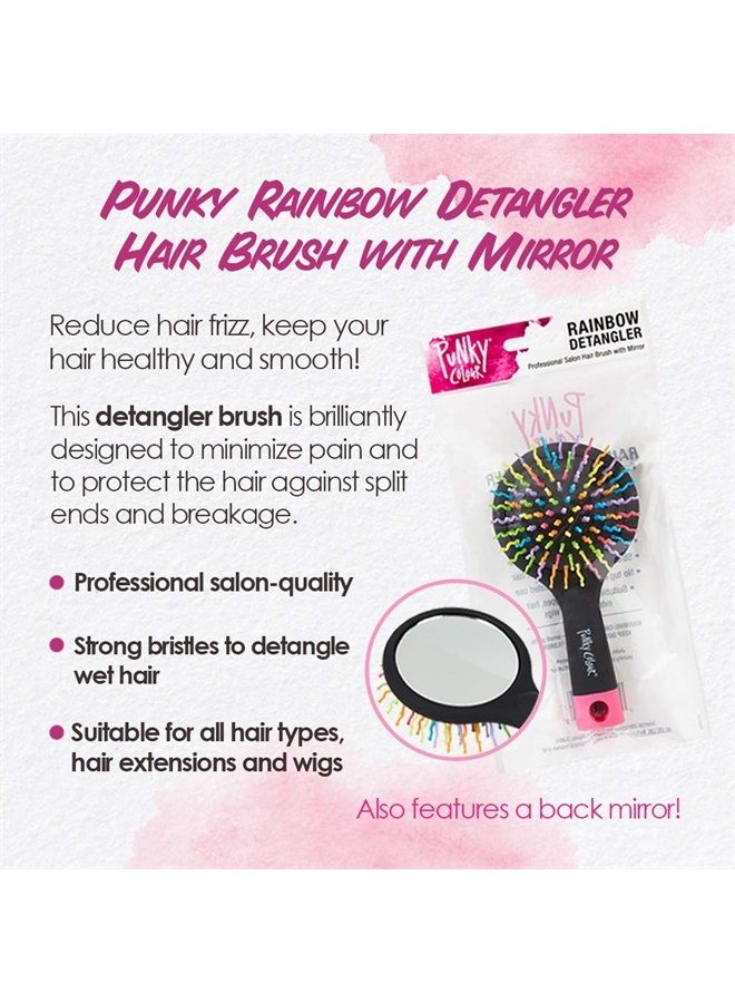 Punky Hair Brush and Hair Detangler with Mirror, Tackles Snarls, Knots, and Tangles without Pulling Or Painful Snagging - Image 3