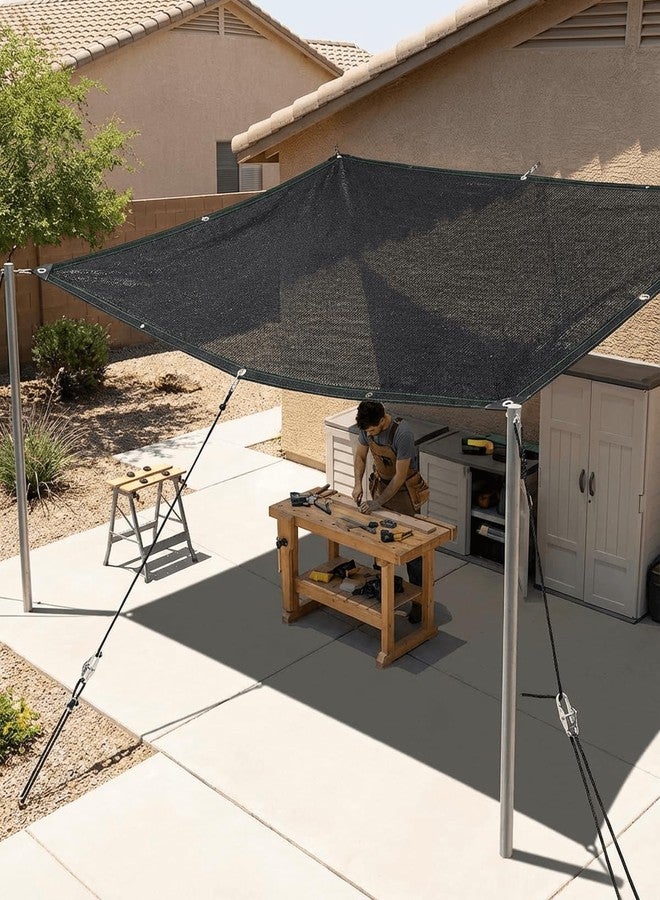 vensovo 30% Sunblock Shade Cloth Net Black Resistant - 8x12 Ft Garden Shade Mesh Tarp for Plant Cover, Greenhouse, Chicken Coop, Tomatoes, Plants… - Image 5