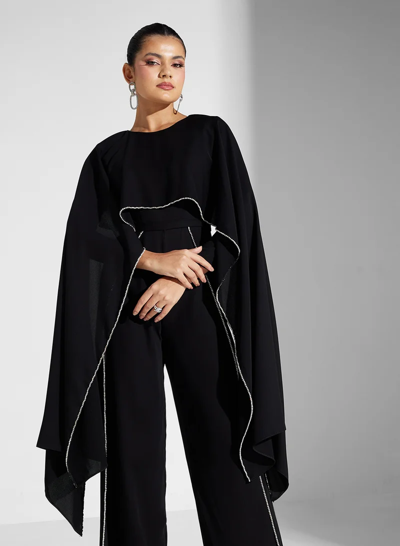 Akadia Fashion flote cape jumpsuit