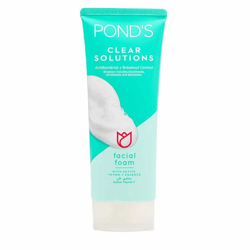 PONDS رغوة الوجه المضادة للبكتيريا من بوندز كلير سوليوشن + التحكم في البثور مع خلاصة ثيمو تي النشطة - Image 1