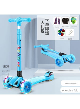 Blue Hummer with flashing wheels