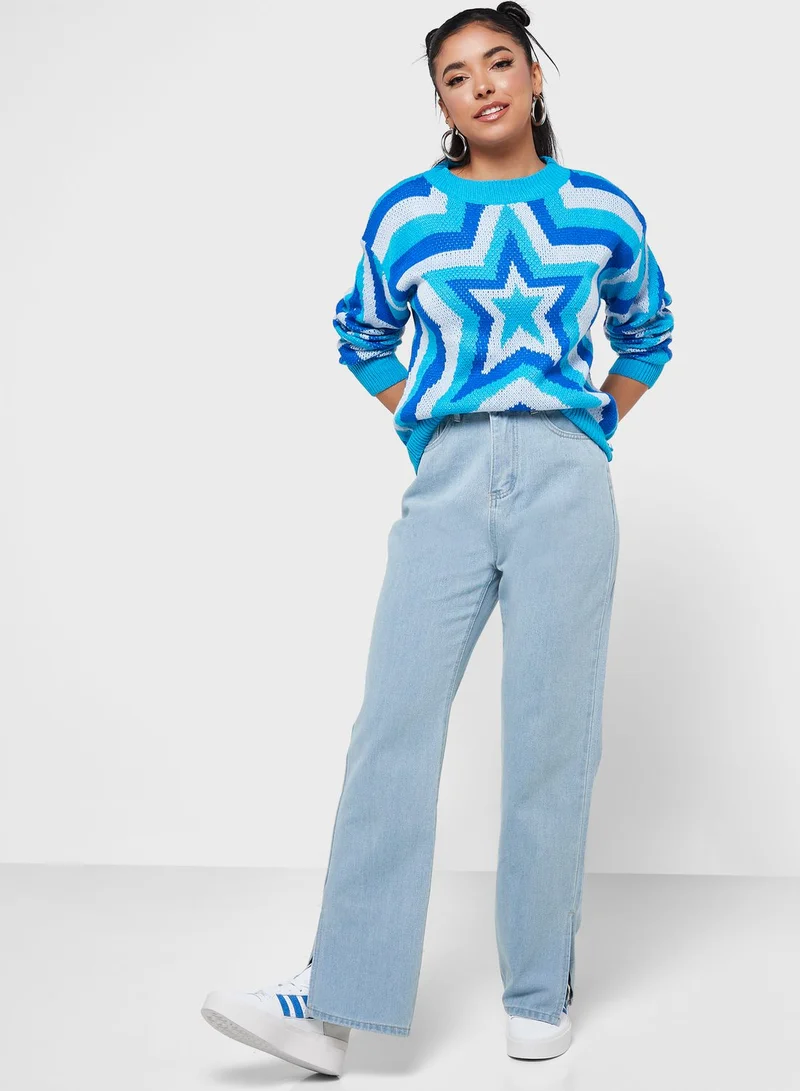 Ginger Star Intarsia Sweater