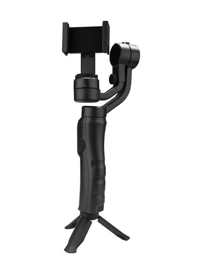 Handheld 3-axis Gimbal Stabilizer Compatible with All Brands of Smartphones for VLOGGING/FILMING, Multipurpose-Black  - Image 2