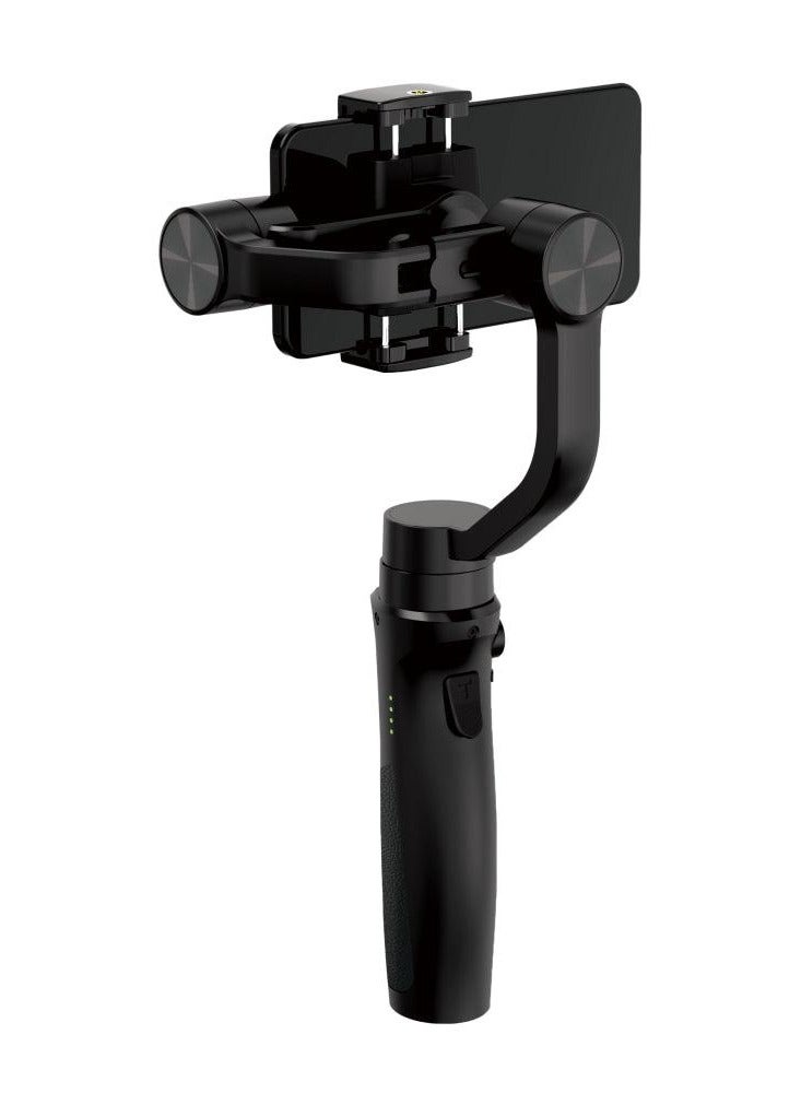 Handheld 3-axis Gimbal Stabilizer Compatible with All Brands of Smartphones for VLOGGING/FILMING, Multipurpose-Black  - Image 4