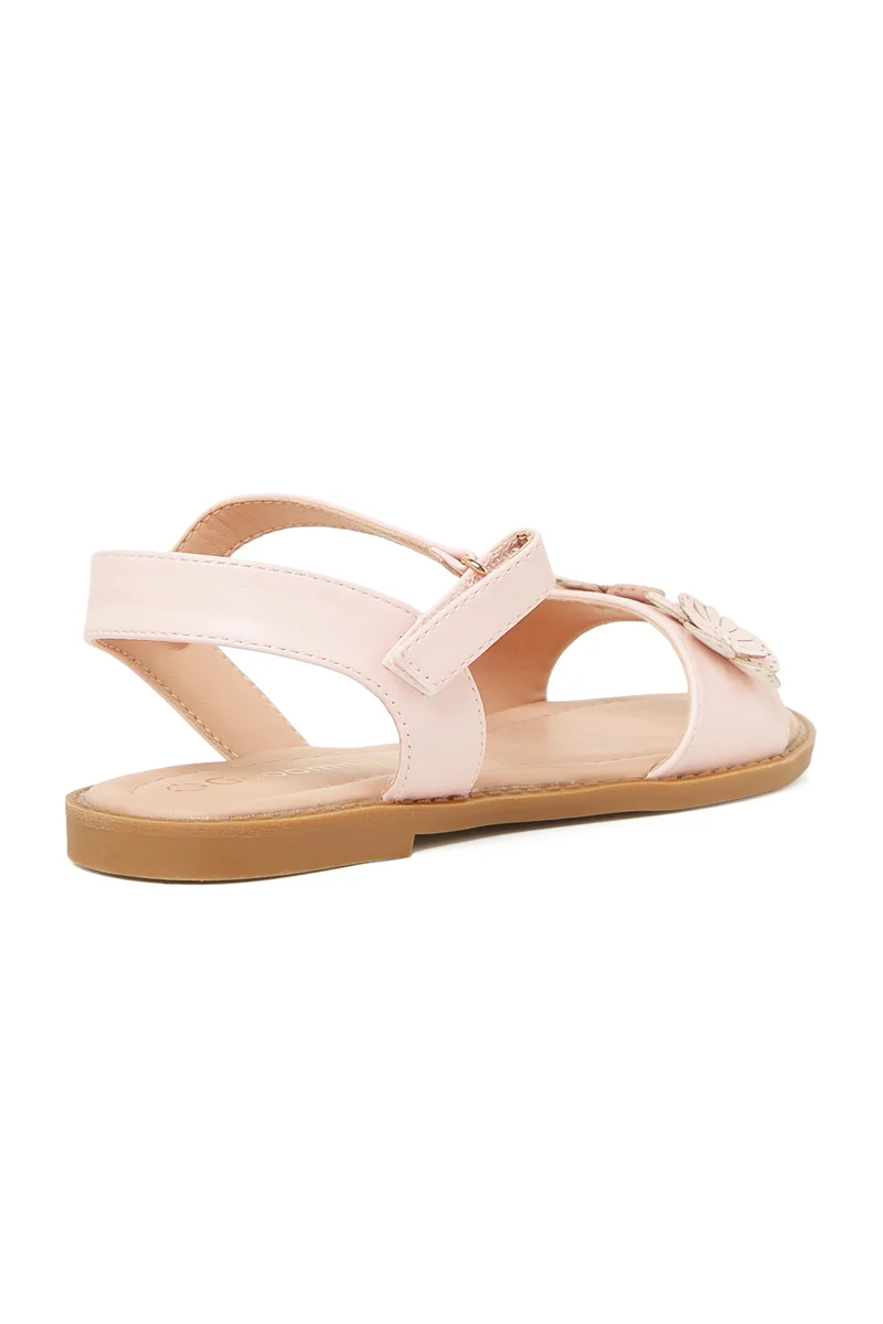 Geoomnii  GEOOMNII Sandals for Pre teen Girls – PINK Sandals with Ankle Strap | Comfortable PU Upper & TPR Sole for Women | Best Price UAE