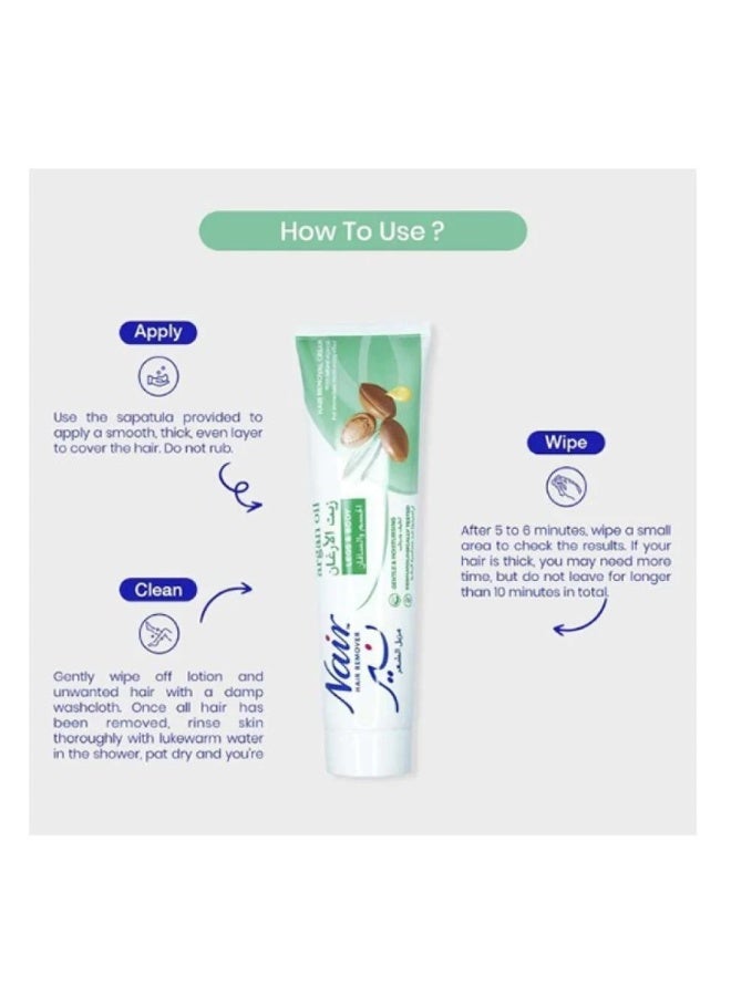 Nair Hair Removal Cream With Argan Oil By Nair - 110ml - Image 3