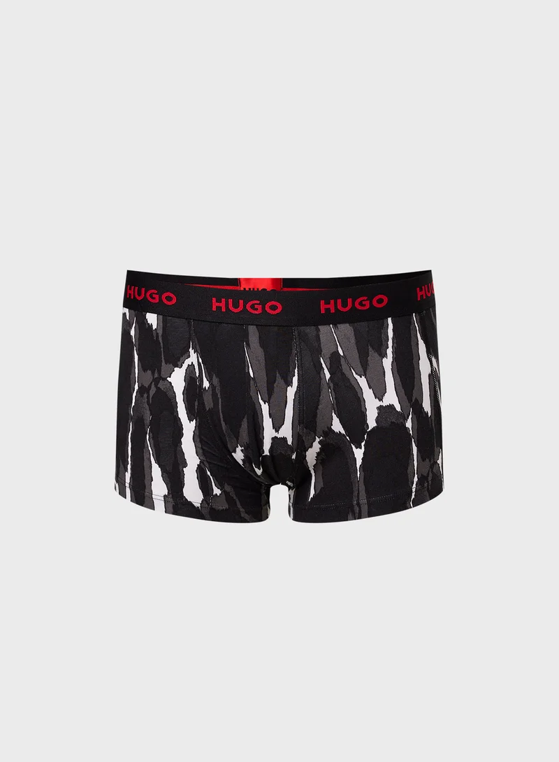 HUGO 3 Pack Logo Band Trunks