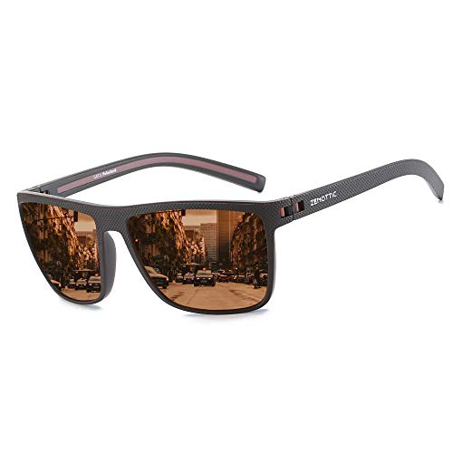 ZENOTTIC Polarized Sunglasses for Men Lightweight TR90 Frame UV400 Protection Square Sun Glasses - Image 1