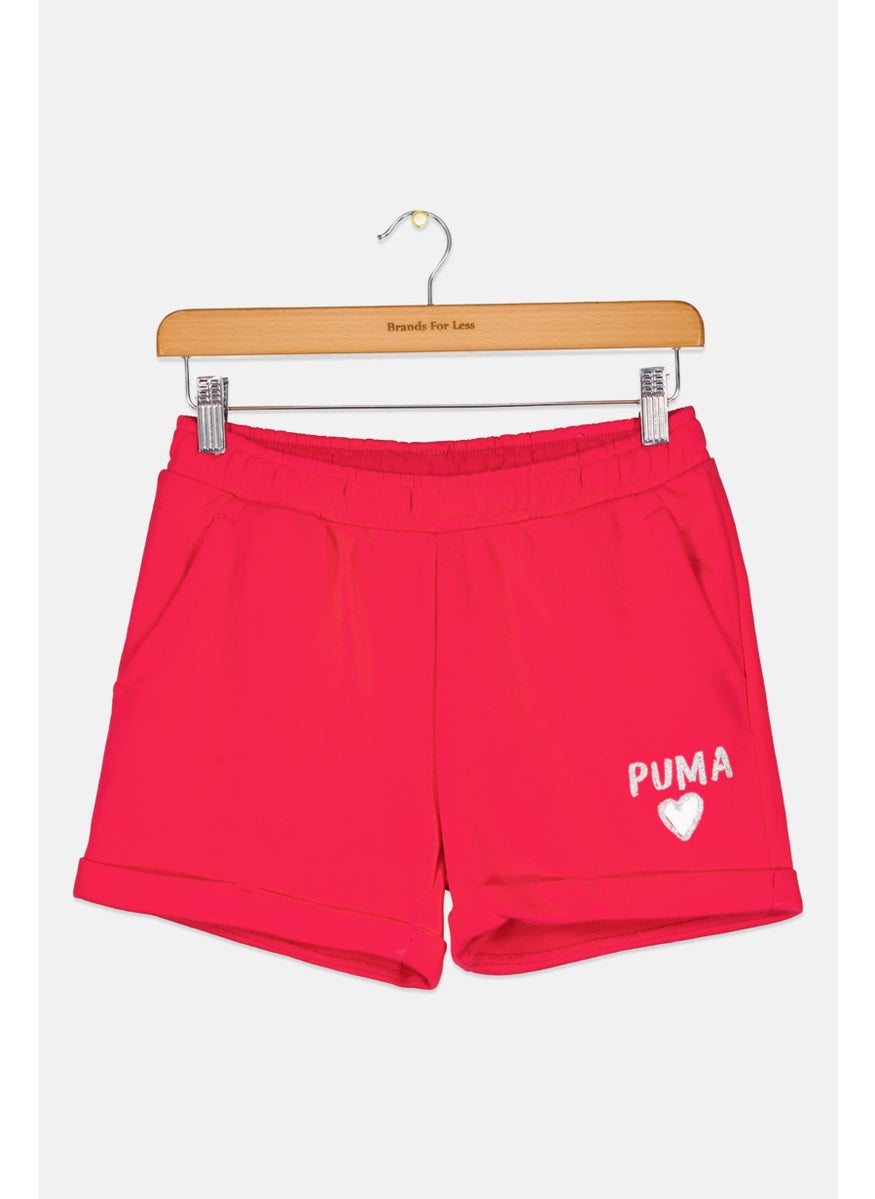 PUMA Kids Girl Regular Fit Outdoor Shorts, Pink  - Image 1