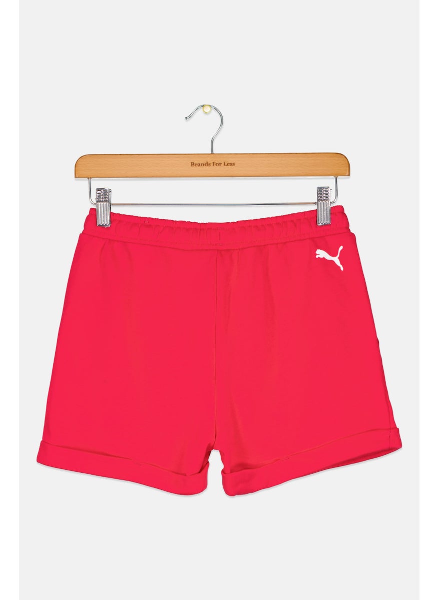 PUMA Kids Girl Regular Fit Outdoor Shorts, Pink  - Image 2