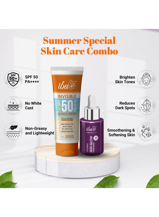 Iba Iba Summer Special Skin Care Combo Vitamin C Serum 30ml + Matte Finish Sunscreen 100g | For Radiant Skin with Brighten Skin Tones and Sun Spots | Halal Certified & Vegan - Image 2
