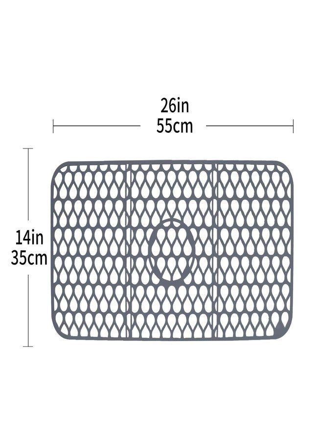 NICE DAY Sink Mat, Sink Protectors for Kitchen Sink By Better Housewares Wok Stand Strong Adsorption And Skid Resistance PVC Free Silicone Sink Mat (Extra Large: 26"x14") - Image 4