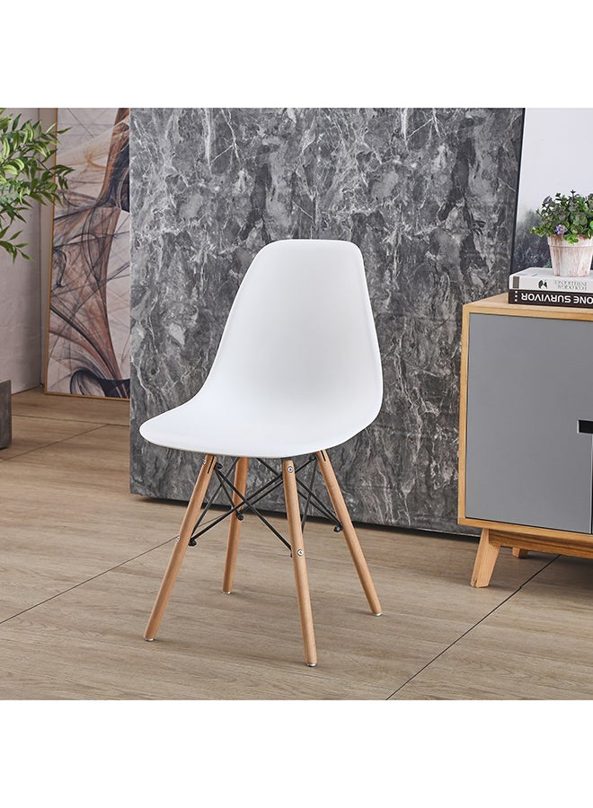 Home Box كرسي طعام ديمي بأرجل خشبية صلبة - Image 1