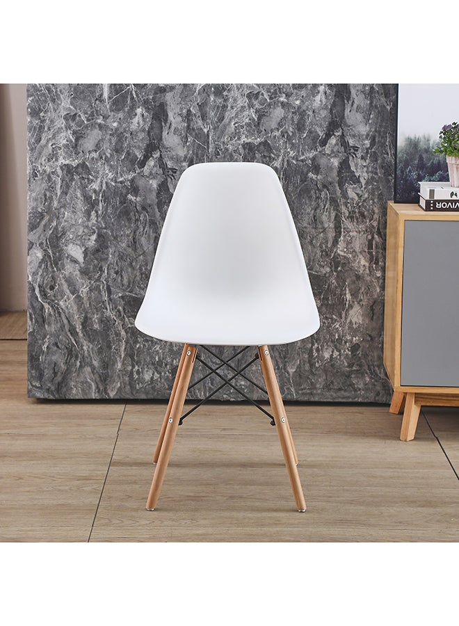 Home Box كرسي طعام ديمي بأرجل خشبية صلبة - Image 2