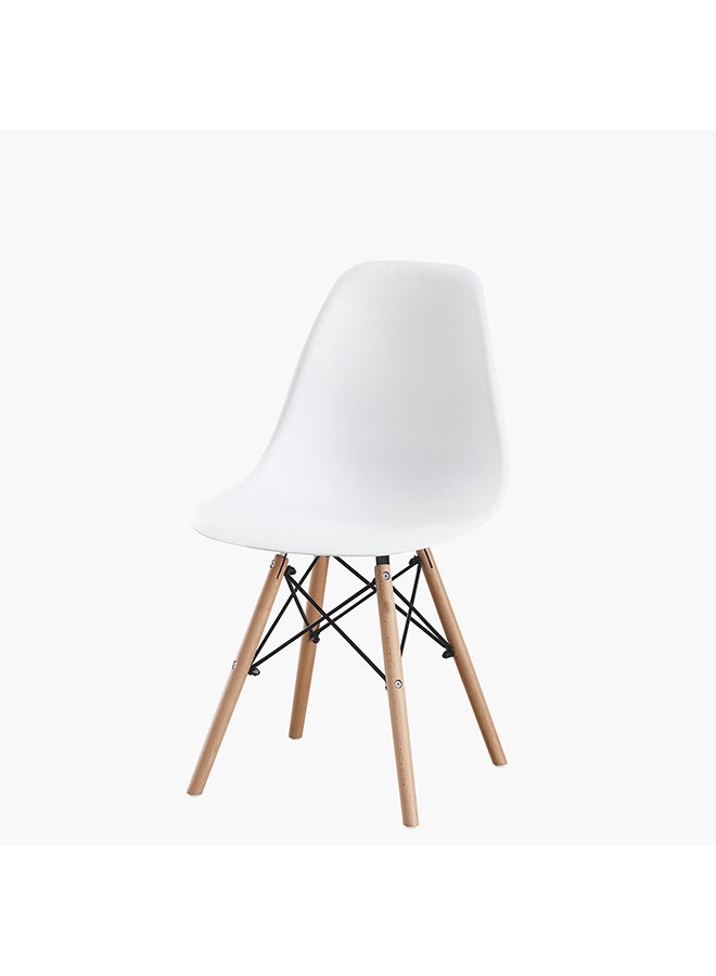 Home Box كرسي طعام ديمي بأرجل خشبية صلبة - Image 5