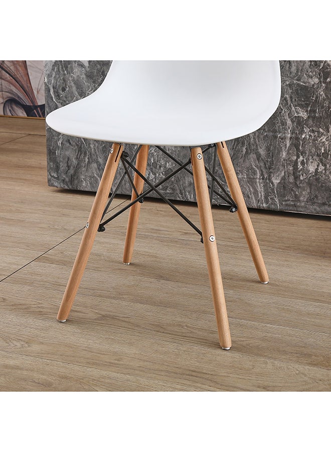 Home Box كرسي طعام ديمي بأرجل خشبية صلبة - Image 4