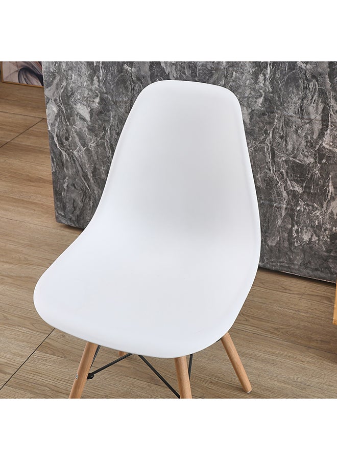 Home Box كرسي طعام ديمي بأرجل خشبية صلبة - Image 3