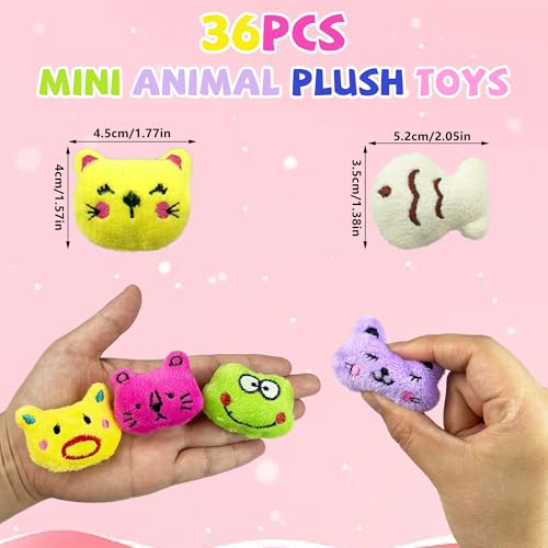 PPXMEEUDC 36PCS Mini Stuffed Animal Plush Toys 36 Styles Cute Small Stuffed Animals for Party Favors Treasure Box Prizes Claw Machine Carnival Goodie Bags - Image 5
