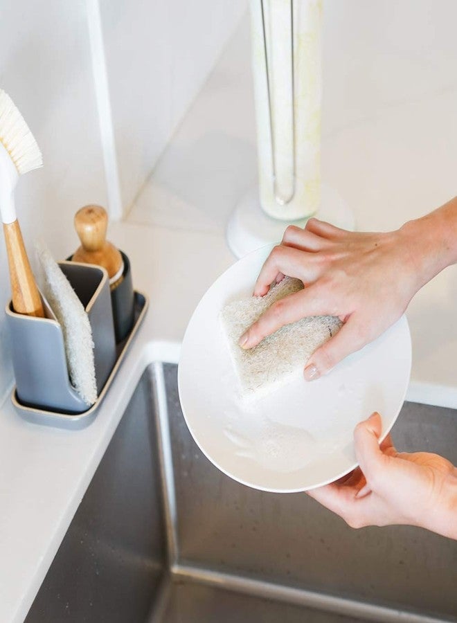 Full Circle Beachy Clean, Heavy Duty Scour Pads Made with Coconut Shells, Plant-Based & Recycled Materials, Pack of 3 - Image 2