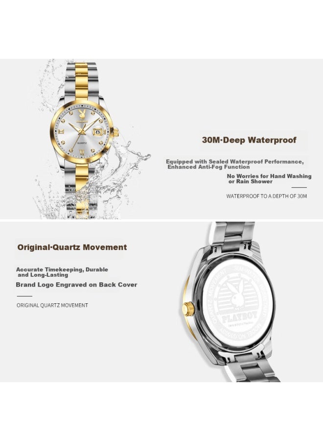 Playboy Women's Watch New Waterproof Luxury Quartz Wrisch Gift For Girlfriend Birthday - Image 5