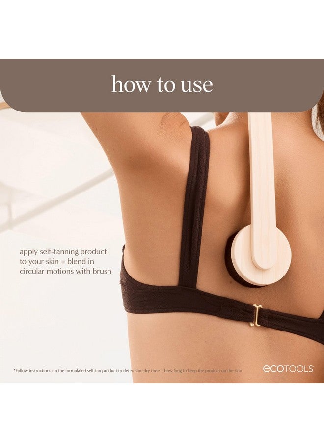 EcoTools Good Tan Self-Tan Back Applicator, Back Brush For Applying Self-Tan, Long Handle For Controlled Sunless Tanning, Eco Friendly Back Tanning Applicator, Vegan, & Cruelty Free, 1 Count - Image 5