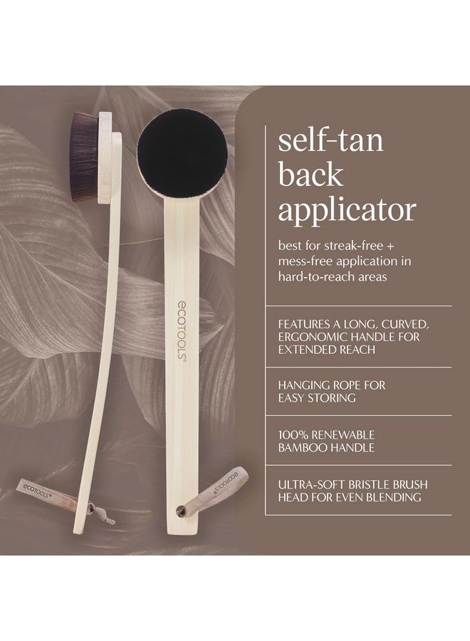 EcoTools Good Tan Self-Tan Back Applicator, Back Brush For Applying Self-Tan, Long Handle For Controlled Sunless Tanning, Eco Friendly Back Tanning Applicator, Vegan, & Cruelty Free, 1 Count - Image 3