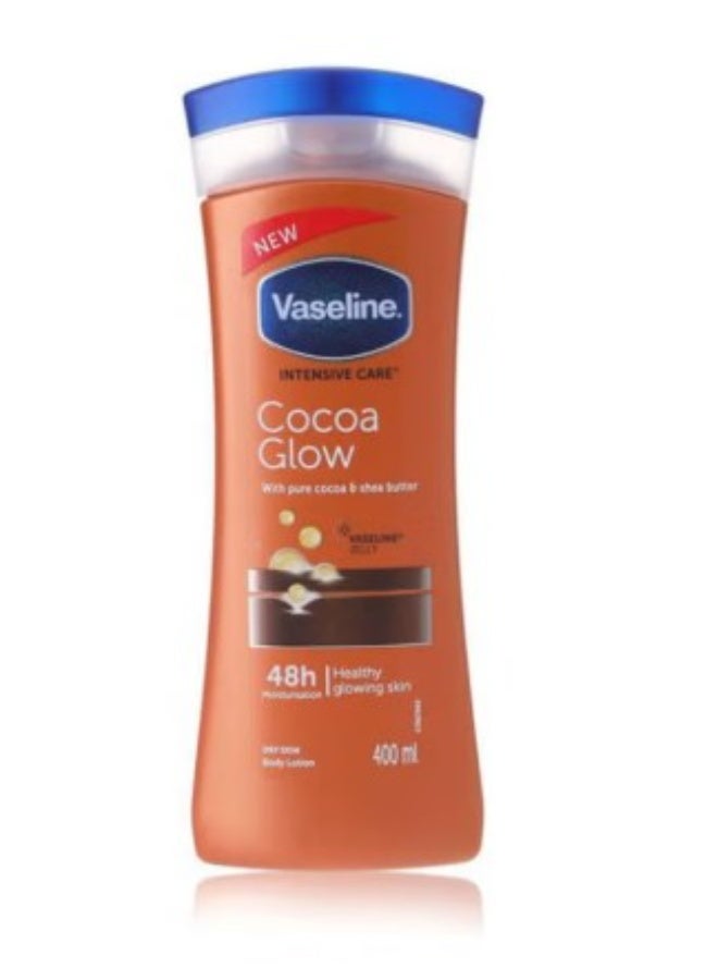 Vaseline Intensive Care Cocoa Glow Body Lotion 400ml - Image 1