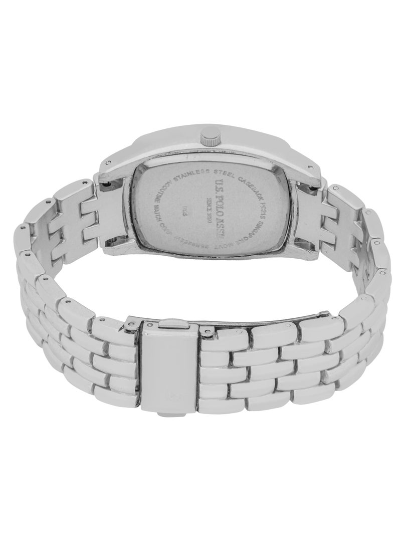 U.S. Polo Assn. Women's Quartz Watch Analog Display and Silver Plated Set watch  - Image 5