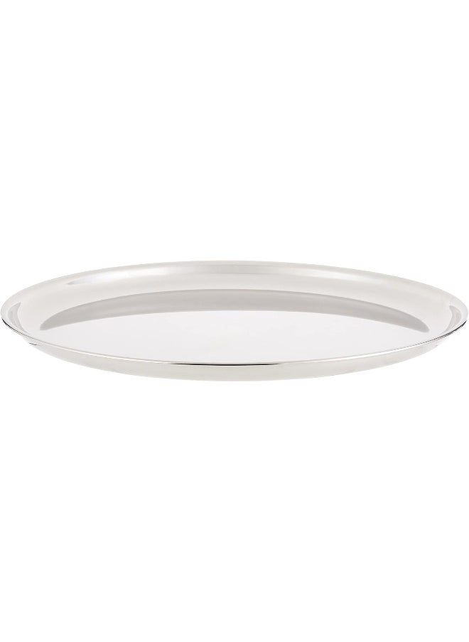 RAJ Raj Steel Thali Plate - 28.5 cm, CP0012 - Dinner Plate , Serving Plate , Mithai Plate, RICE PLATE  - Image 1