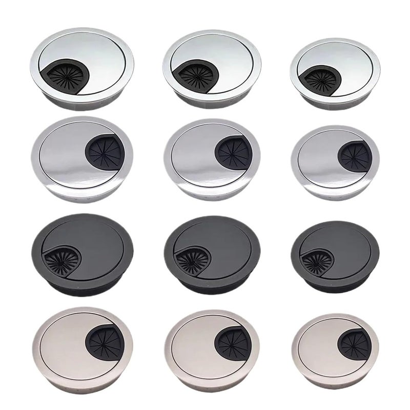 Glossy 50MM Cable Grommet 15 Pack Table Wire Hole Cover Cable Organizer For Remote Worker Student Gamer - Image 2
