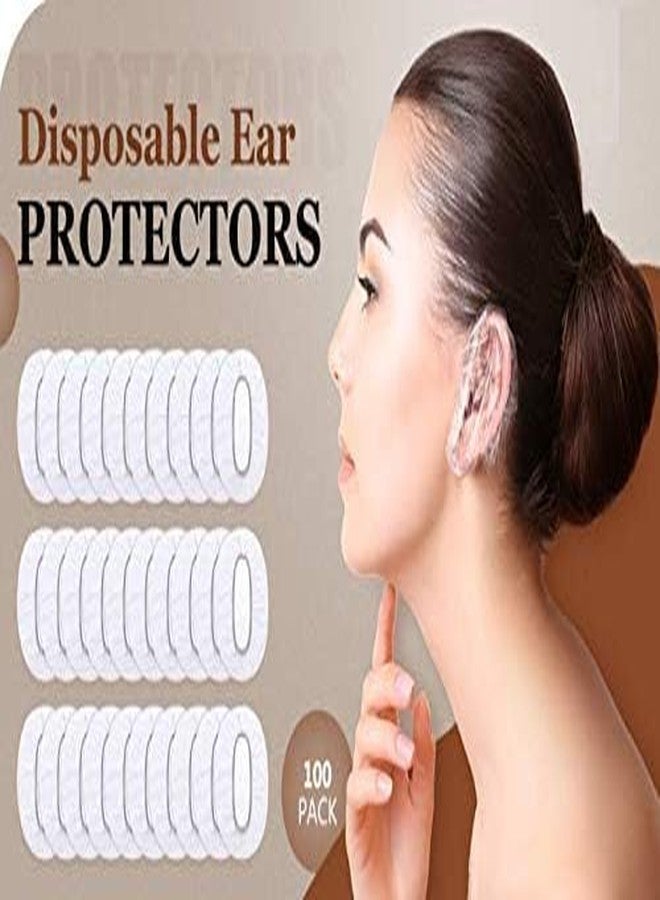 BEYKURY 100 Pcs Transparent Ear Protectors - Waterproof Covers for Shower, Hair Dye, Bathing - Comfortable Ear Caps for Adults and Kids - Image 2