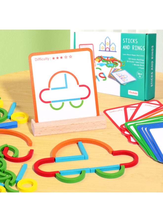 Jigsaw Puzzle Toy - 1000 Pieces Puzzle - City View Size 75x50cm Suitable For Adults Children Aged 14-Color:(treehole)p0.27 Creative Ring Stick Puzzle  - Image 3