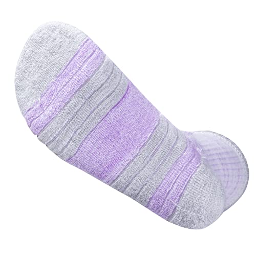 YUEDGE Womens Socks Moisture Wicking Cotton Cushioned Crew Socks For Women Size 6-9, Performance Gym Tennis Training Hiking Athletic Socks, Multicolor, 5 Pairs - Image 2