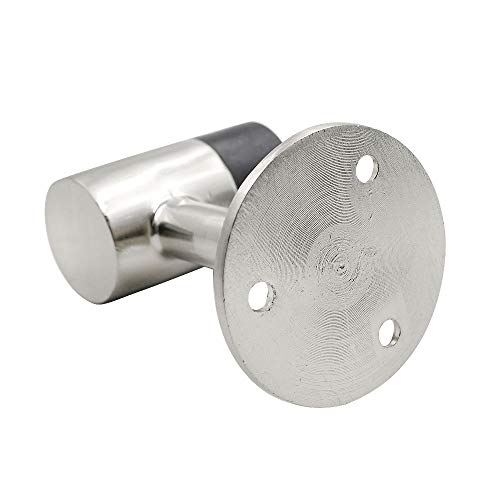 PHITUODA 3 Inch / 75mm Heavy Duty Floor Stop, Door Stopper Stainless Steel Brushed Nickel - Pack of 1 - Image 3