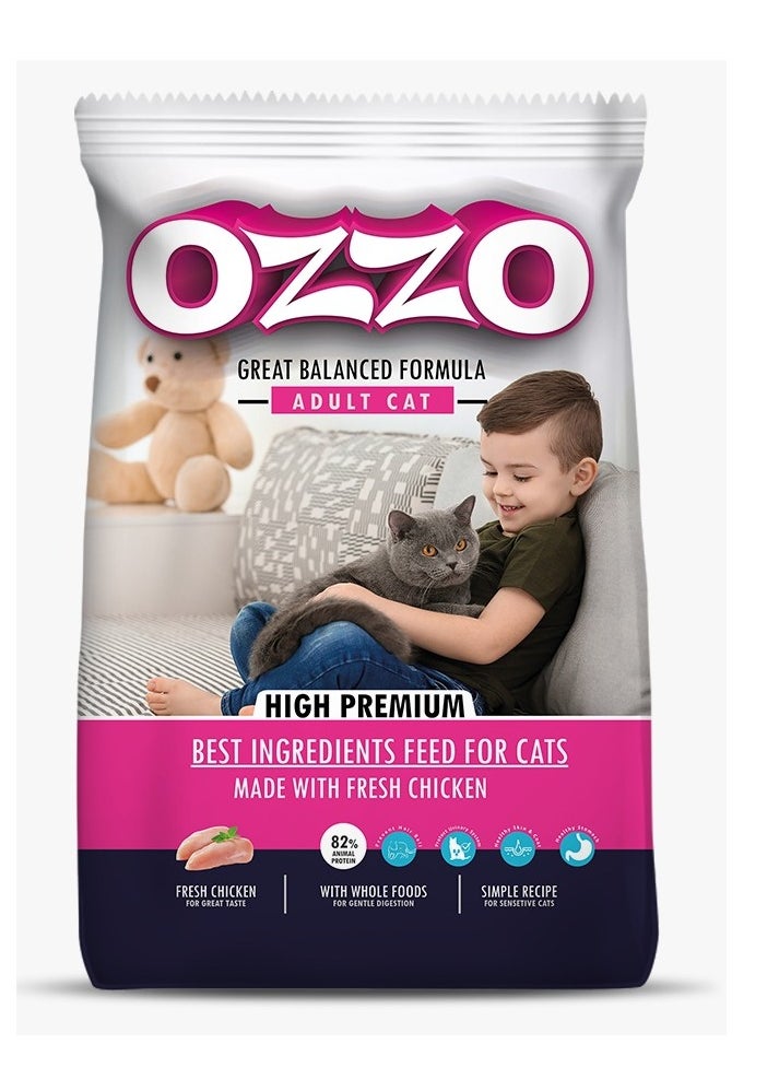 OZZO OZZO High Premium Adult Cat Dry Food With Fresh Chicken 4 kg  - Image 1