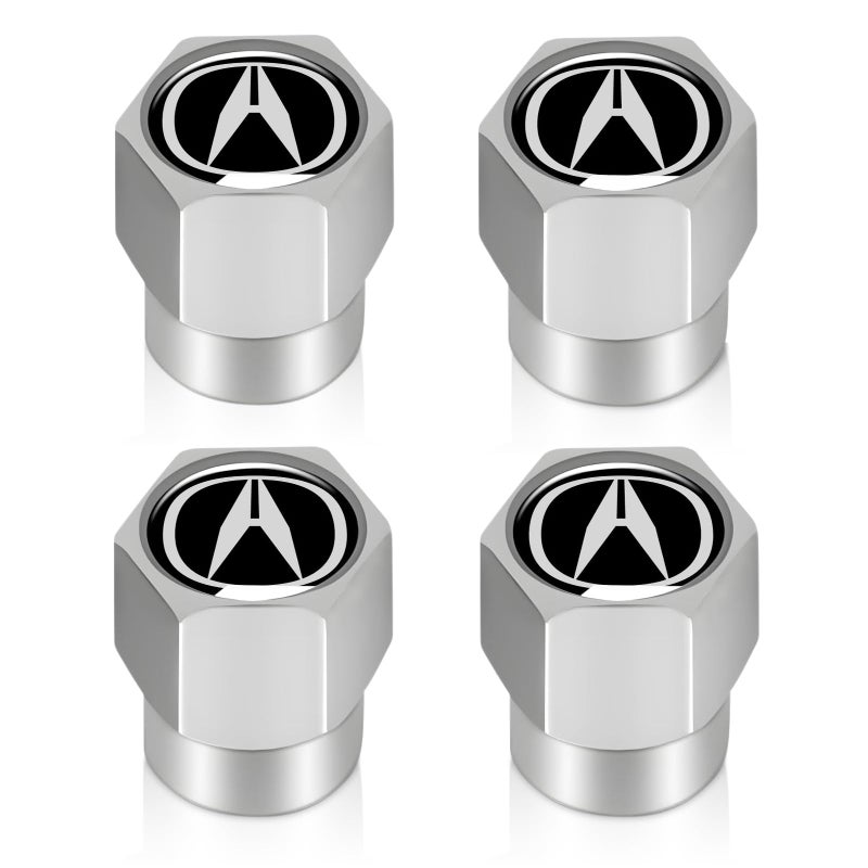 XIGRALUCK Tire Valve Stem Cap for Acura Metal Tire Stem Cover with Belt ORing Air caps Sports Accessories 4 Pack - Image 3