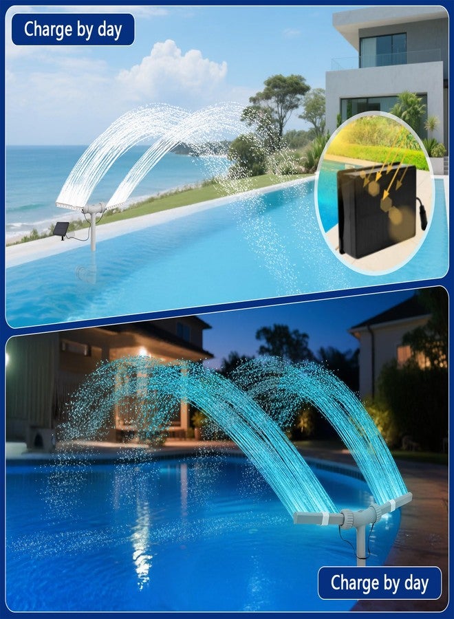 IPOOLTENG Solar Pool Fountain with 10-Color Lights - Image 4