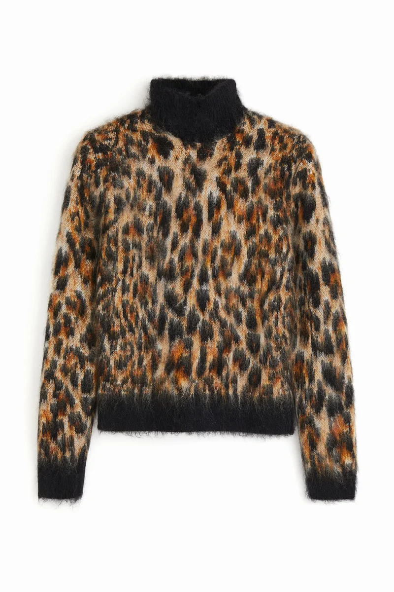 اتش اند ام كنزة محبوكة من مزيج الموهير والجاكار