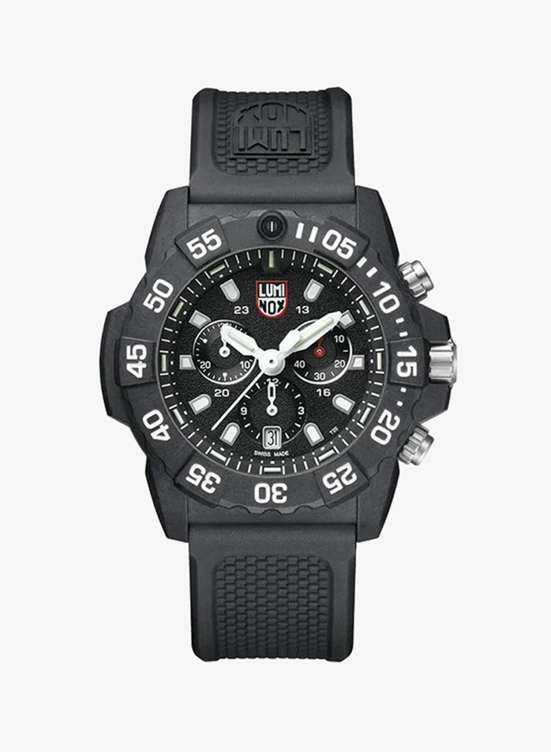 Luminox Men's Chronograph Round Shape Rubber Wrist Watch XS.3581 - 45 Mm